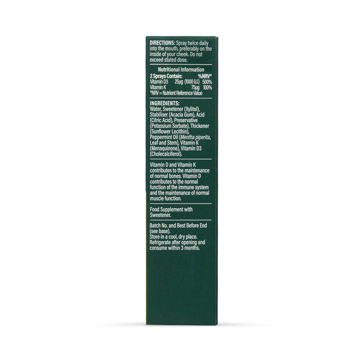 К2 + D3 Спрей / K2 + Vit D3 Spray Peppermint Flavour 10ml