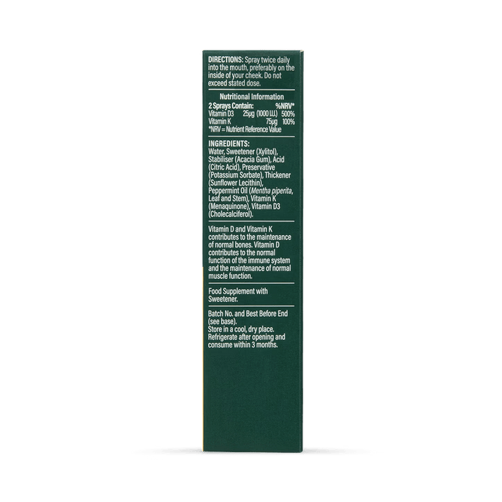 К2 + D3 Спрей / K2 + Vit D3 Spray Peppermint Flavour 10ml