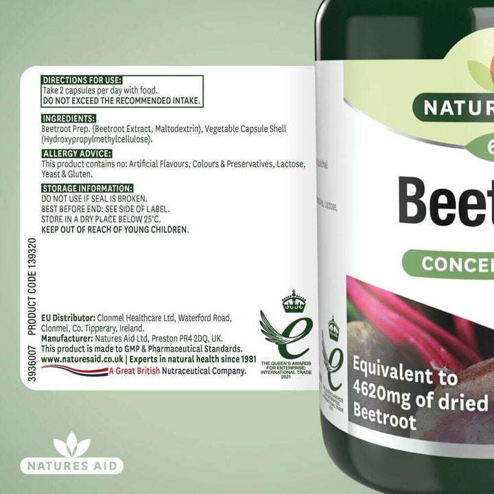 Червено Цвекло концентрат / Beetroot 4620mg 60 capsules