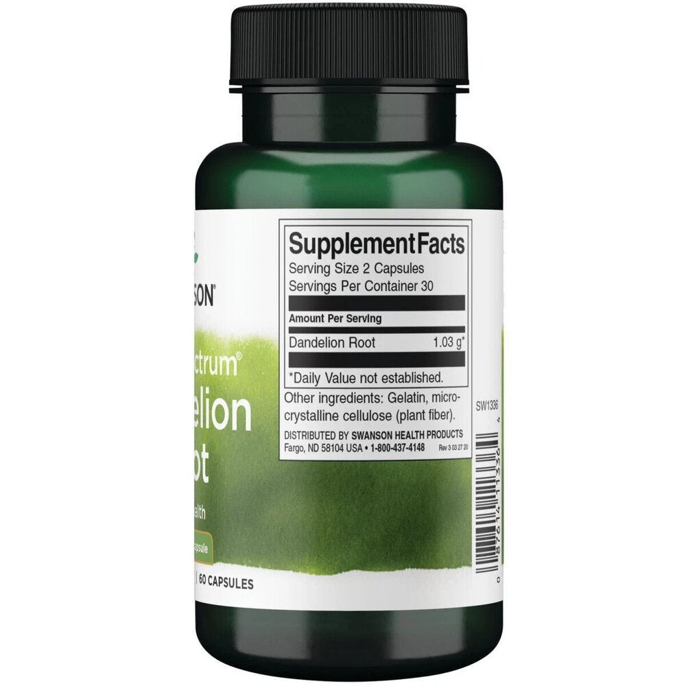 Корен от глухарче / Dandelion Root 515mg 60 capsules