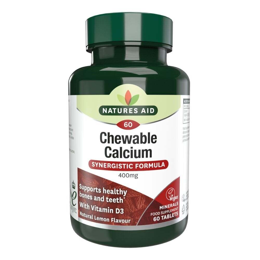 Калций с Витамин D3 таблетки за дъвчене / Chewable Calcium 400mg 60 tablets