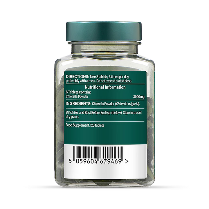 Био китайска хлорела / Organic Chinese Chlorella 500mg 120 tablets