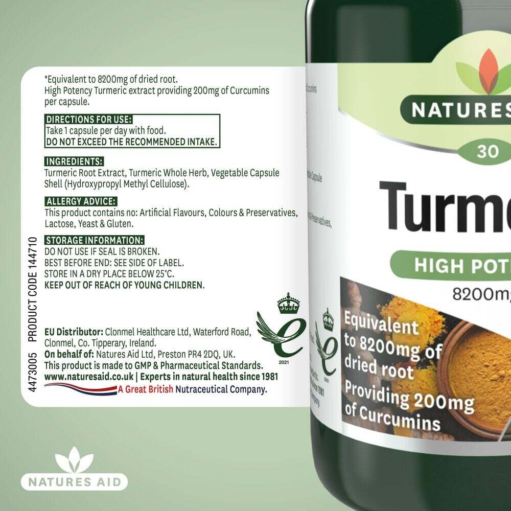 Куркума / Turmeric 8200mg 60 capsules
