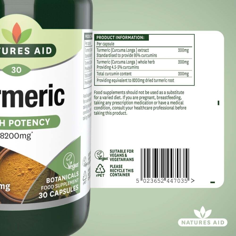 Куркума / Turmeric 8200mg 60 capsules
