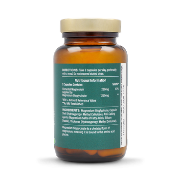 Магнезиев Бисглицинат / Magnesium Bisglycinate 1250mg 60 Capsules