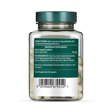 Алфа липоева киселина (Alpha Lipoic Acid) 100mg 60 капсули